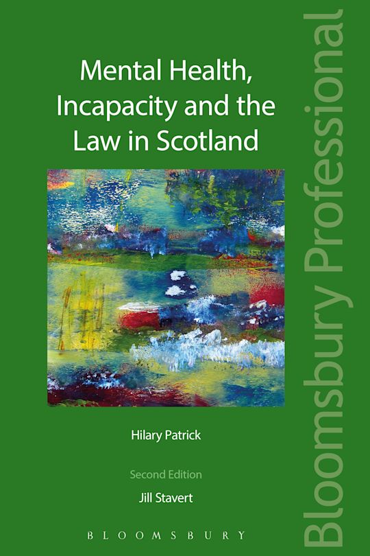 Mental Health, Incapacity and the Law in Scotland cover