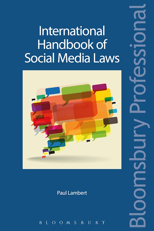International Handbook of Social Media Laws cover