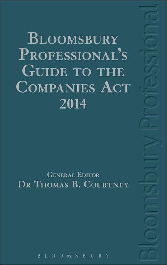 Bloomsbury Professional's Guide to the Companies Act 2014 cover