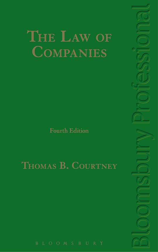 The Law of Companies cover