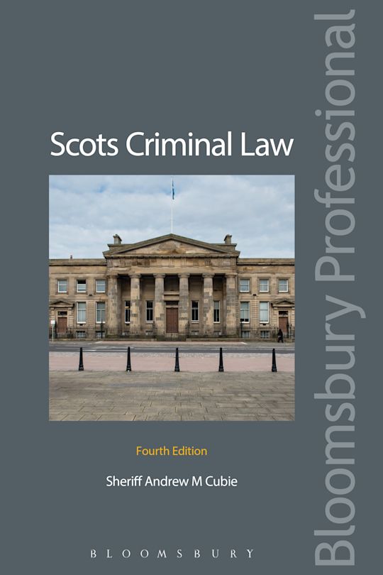 Scots Criminal Law cover