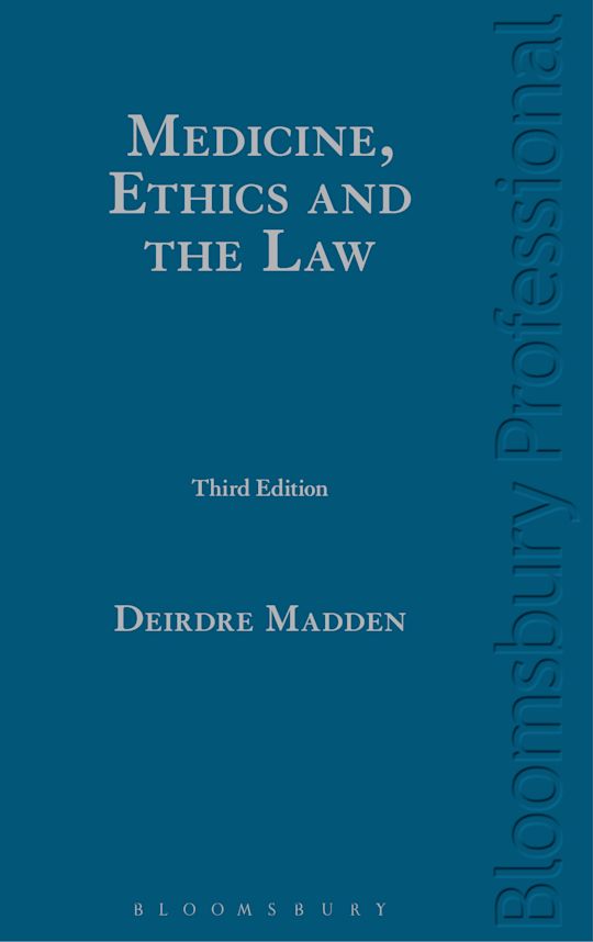 Medicine, Ethics and the Law cover