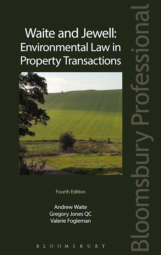 Waite and Jewell: Environmental Law in Property Transactions cover