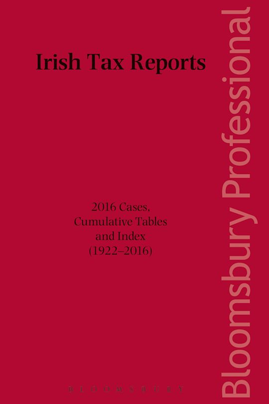 Irish Tax Reports 2016 cover