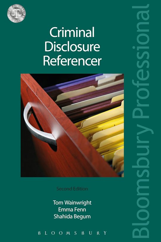 Criminal Disclosure Referencer cover