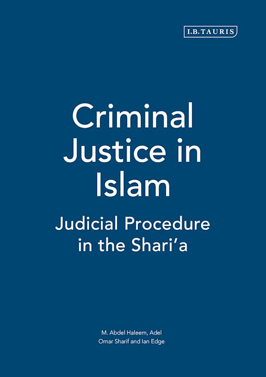Criminal Justice in Islam cover