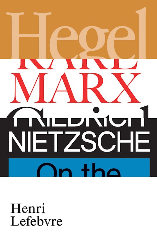 Hegel, Marx, Nietzsche cover