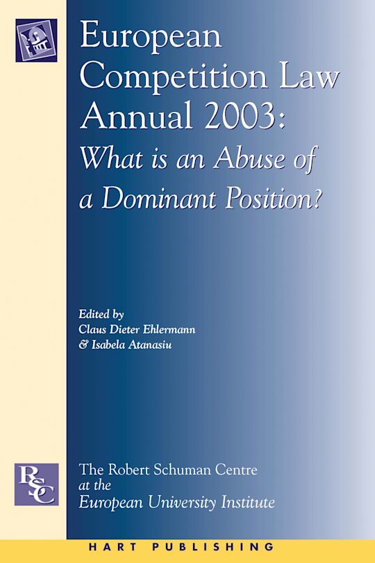 European Competition Law Annual 2003 cover