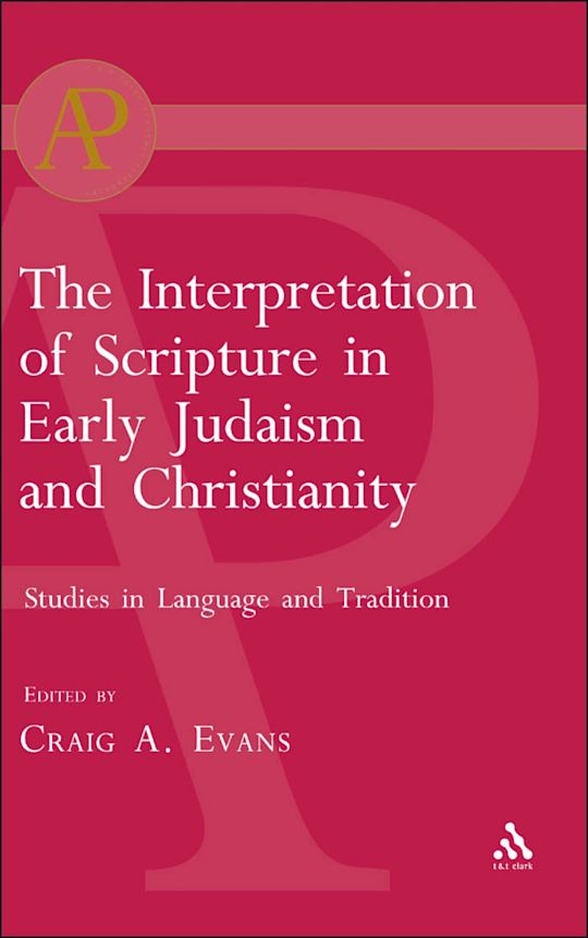 The Interpretation of Scripture in Early Judaism and Christianity cover