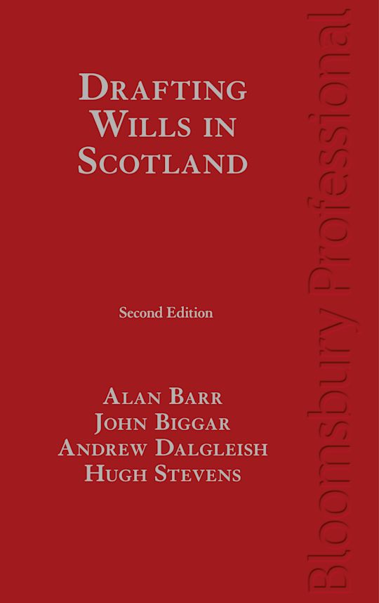 Drafting Wills in Scotland cover