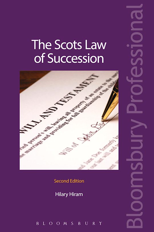 The Scots Law of Succession cover