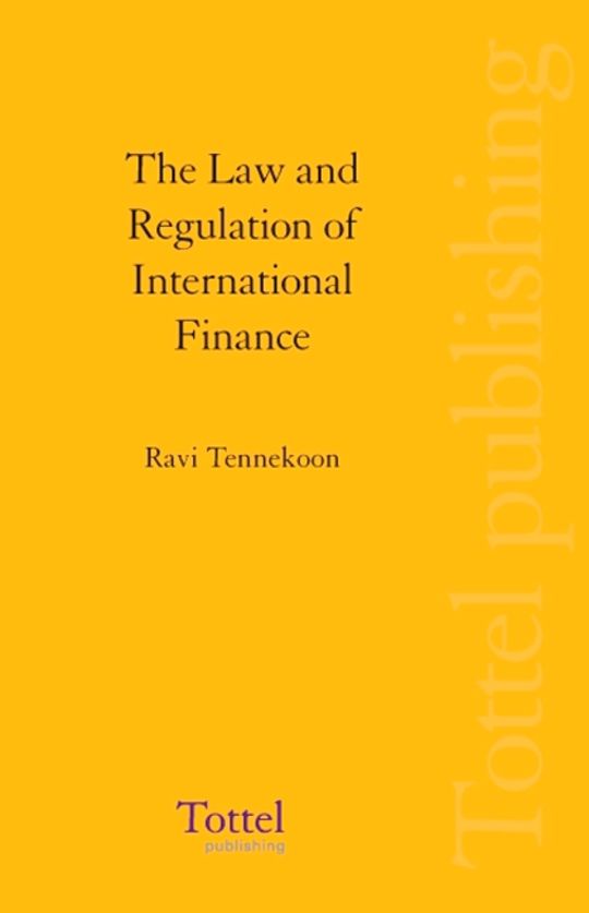 The Law and Regulation of International Finance cover