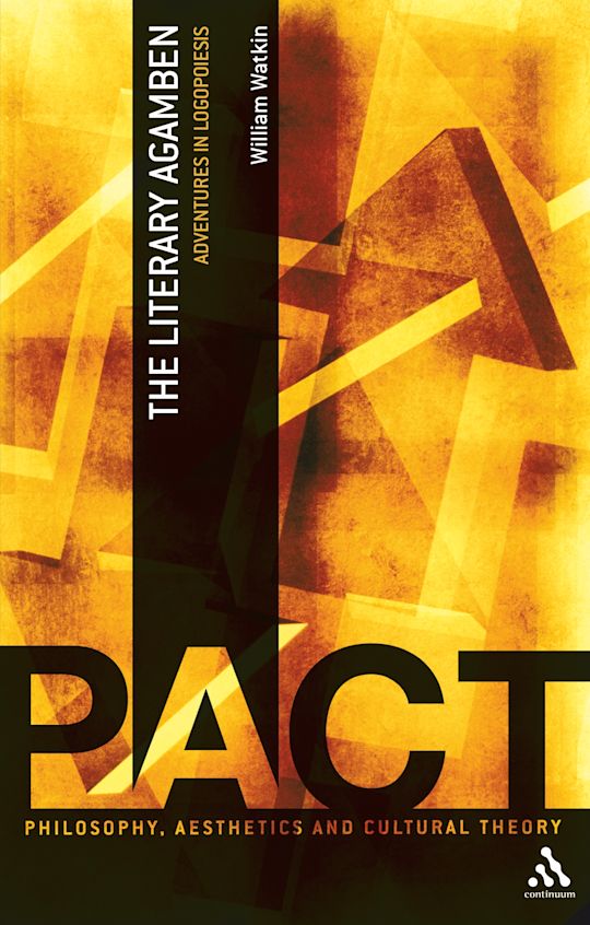 The Literary Agamben cover