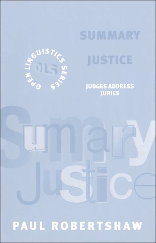 Summary Justice cover