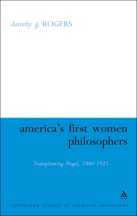 America's First Women Philosophers cover