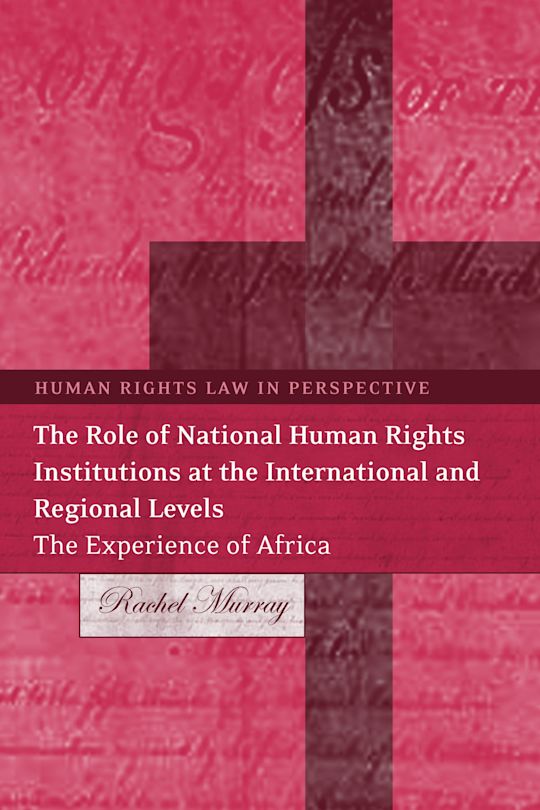 The Role of National Human Rights Institutions at the International and Regional Levels cover