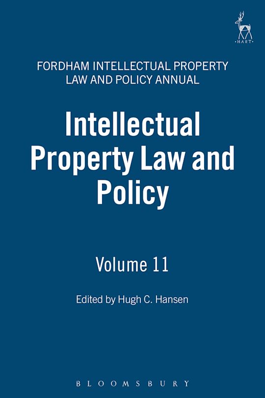Intellectual Property Law and Policy Volume 11 cover