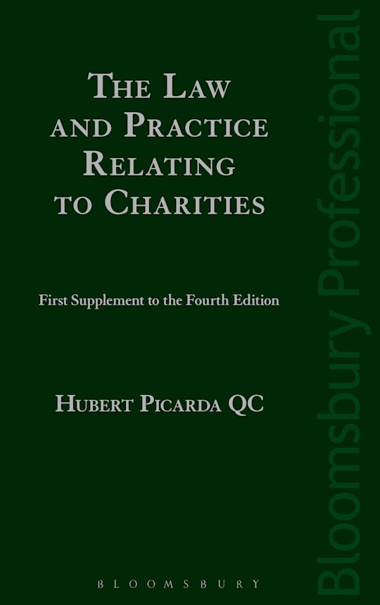 The Law and Practice Relating to Charities: First Supplement to the Fourth Edition cover