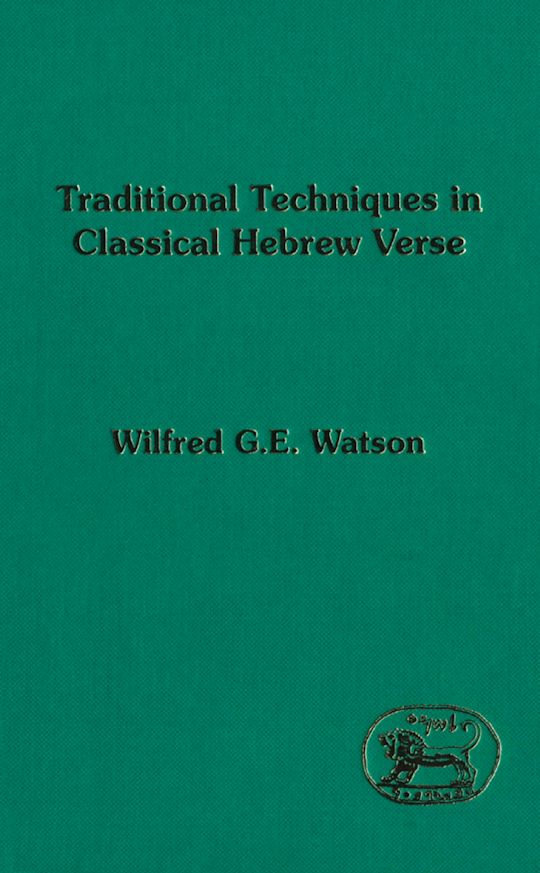 Traditional Techniques in Classical Hebrew Verse cover