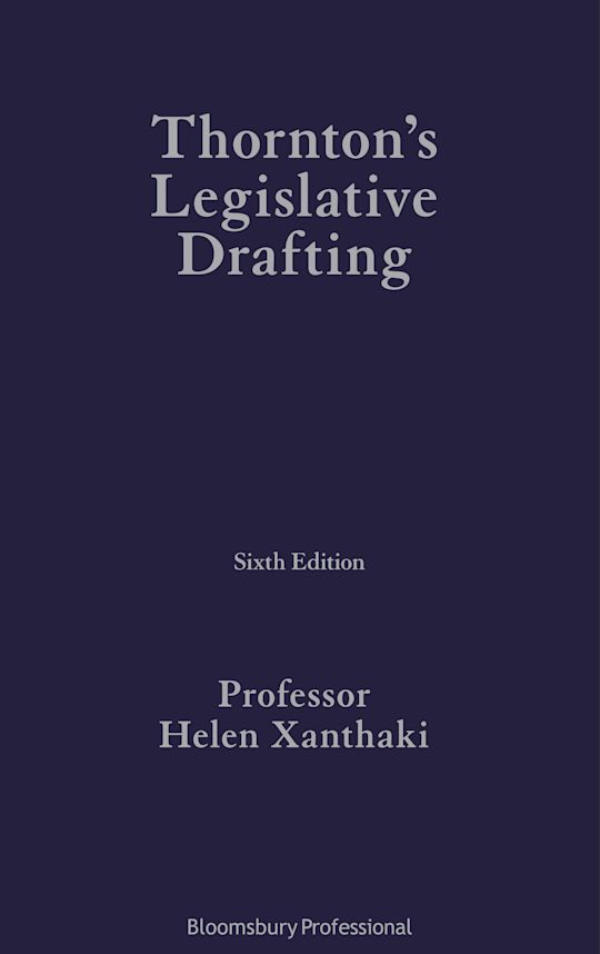 Thornton's Legislative Drafting cover