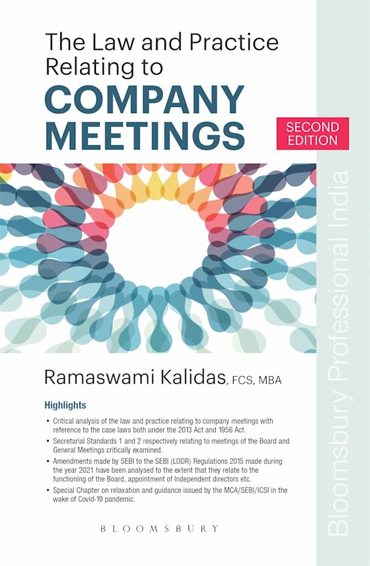 The Law and Practice relating to Company Meetings, 2e cover