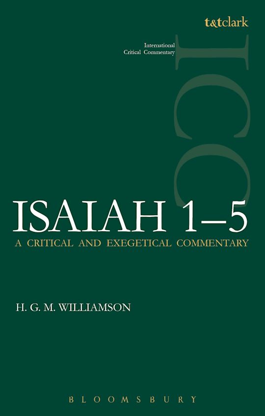Isaiah 1-5 (ICC) cover