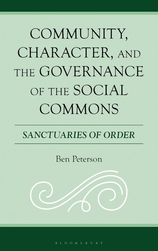 Community, Character, and the Governance of the Social Commons cover
