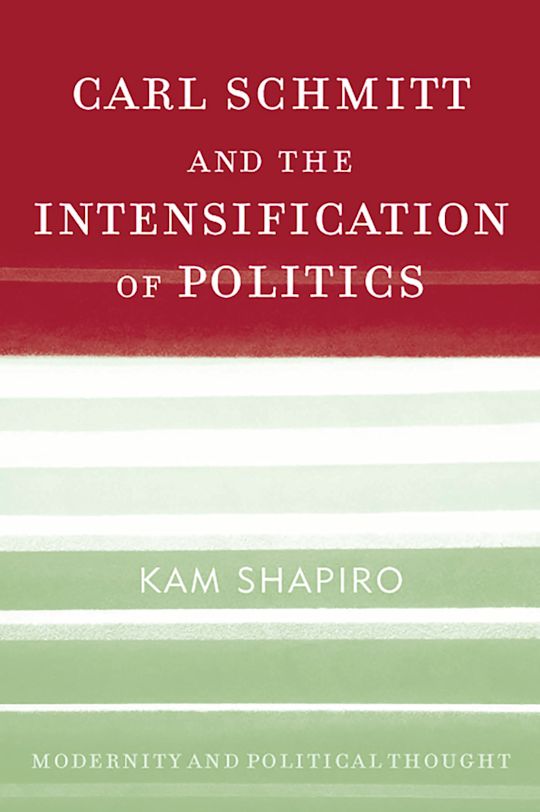 Carl Schmitt and the Intensification of Politics cover