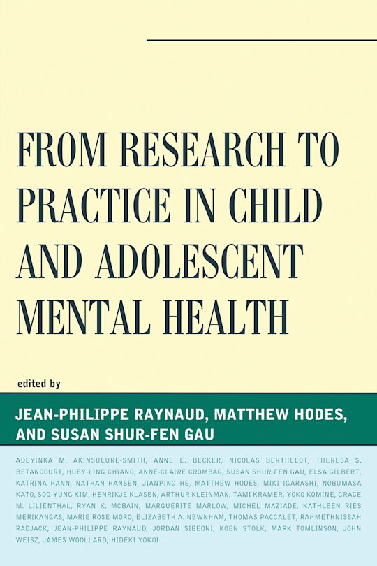 From Research to Practice in Child and Adolescent Mental Health cover
