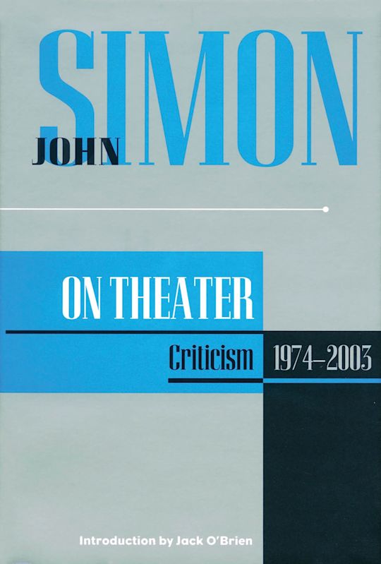 John Simon on Theater cover