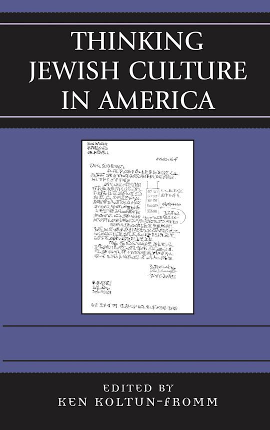 Thinking Jewish Culture in America cover