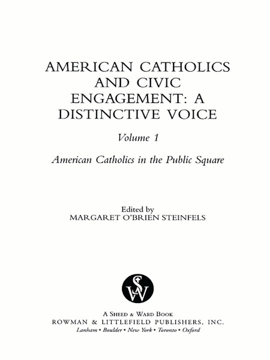 American Catholics and Civic Engagement cover