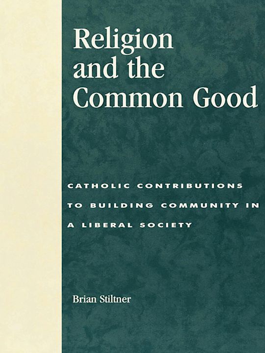 Religion and the Common Good cover
