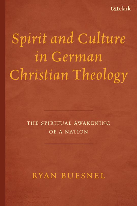 Spirit and Culture in German Christian Theology cover