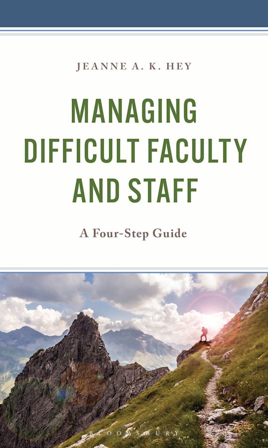 Managing Difficult Faculty and Staff cover