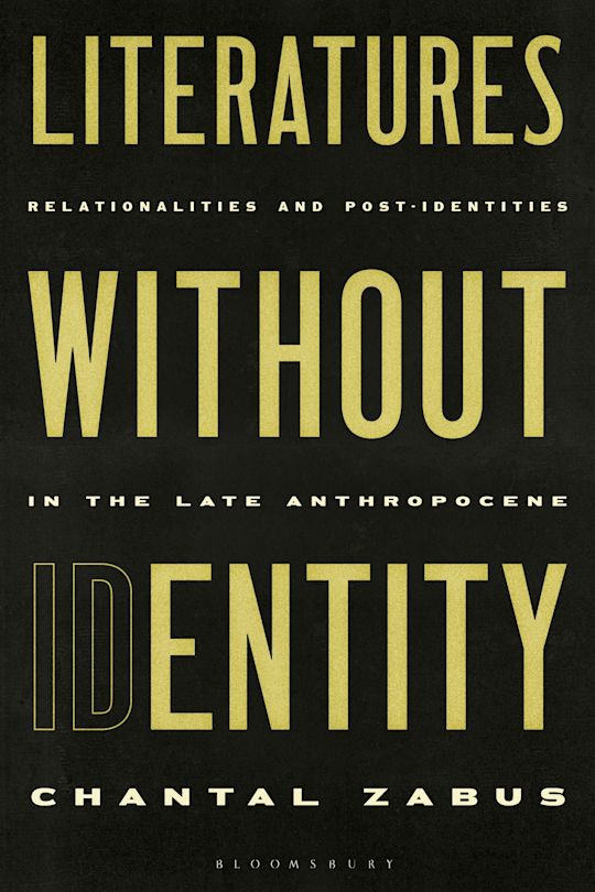 Literatures Without Identity cover