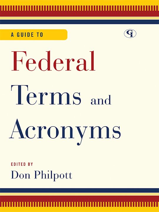 A Guide to Federal Terms and Acronyms cover