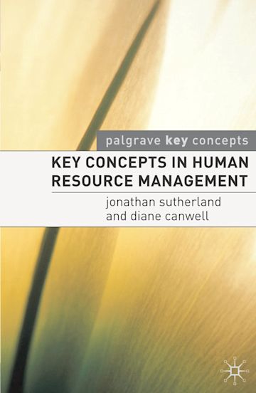 Key Concepts in Human Resource Management cover