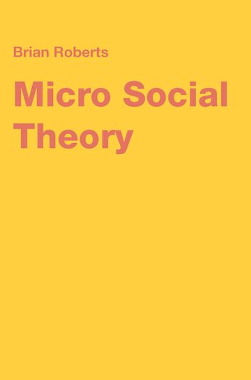 Micro Social Theory cover