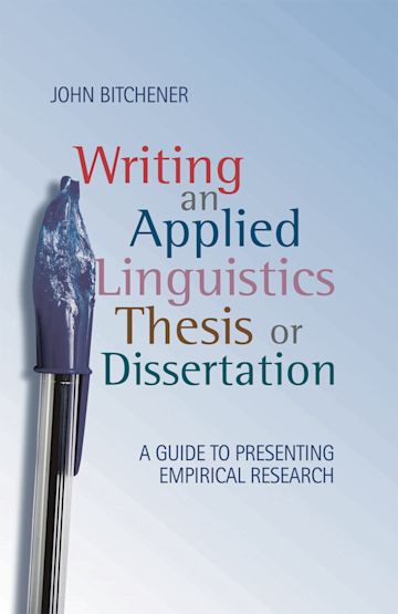 Writing an Applied Linguistics Thesis or Dissertation cover