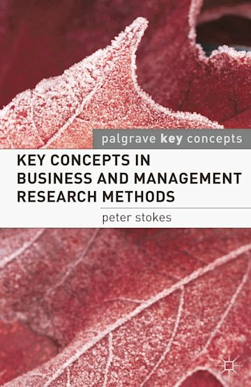 Key Concepts in Business and Management Research Methods cover