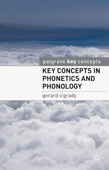 Key Concepts in Phonetics and Phonology cover