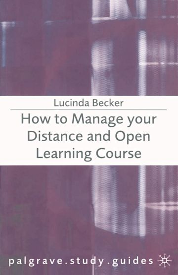 How to Manage your Distance and Open Learning Course cover