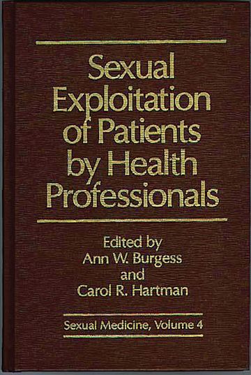 Sexual Exploitation of Patients by Health Professionals cover