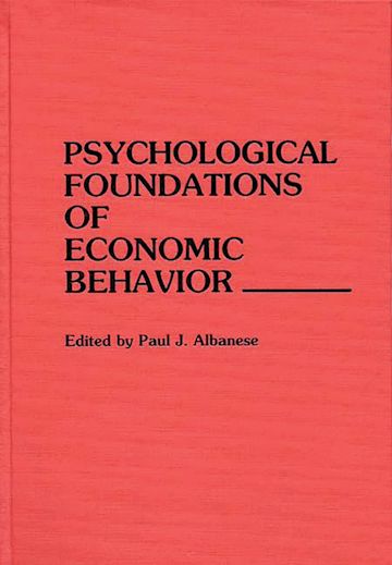 Psychological Foundations of Economic Behavior cover