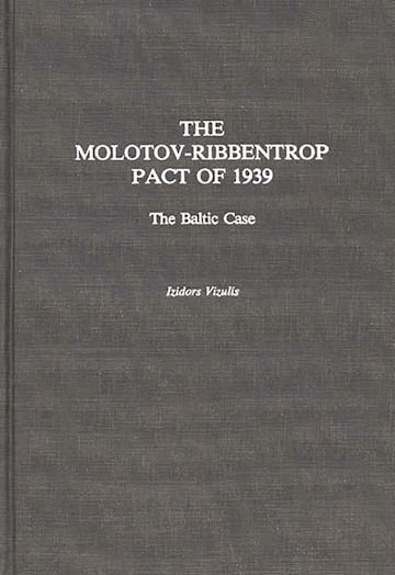 The Molotov-Ribbentrop Pact of 1939 cover