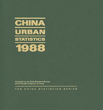 China Urban Statistics 1988 cover