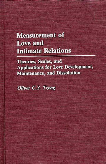 Measurement of Love and Intimate Relations cover