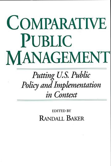 Comparative Public Management cover