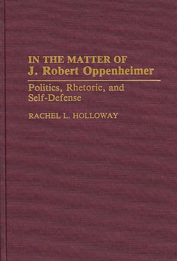 In the Matter of J. Robert Oppenheimer cover